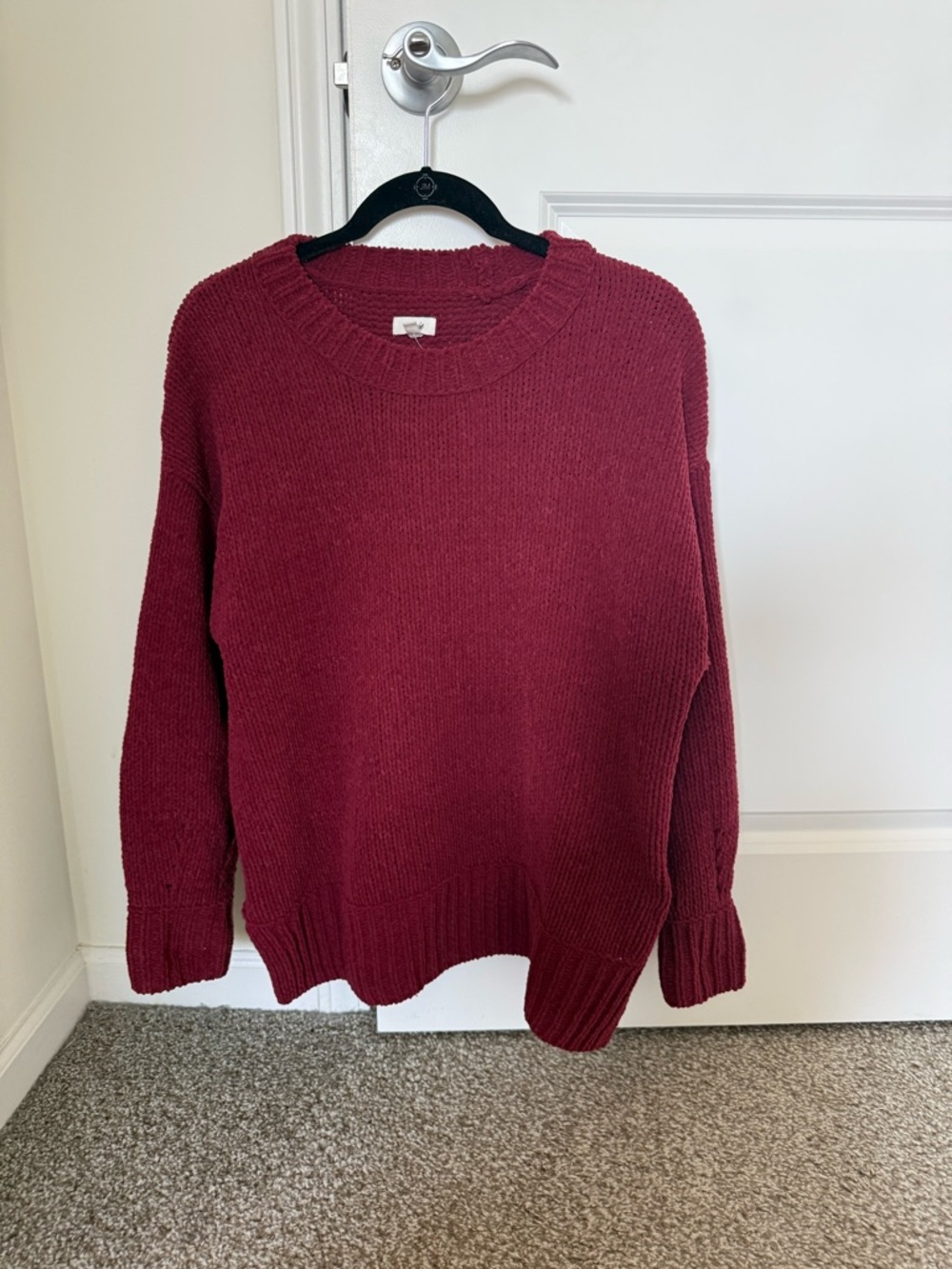 aerie Burgundy Crewneck Sweater
